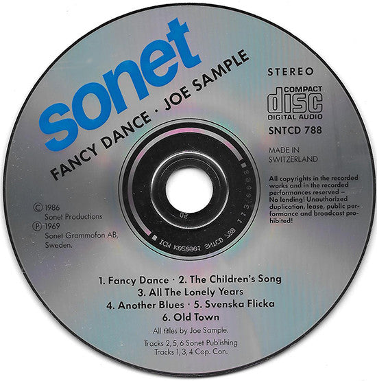 Joe Sample : Fancy Dance (CD, Album, RE)