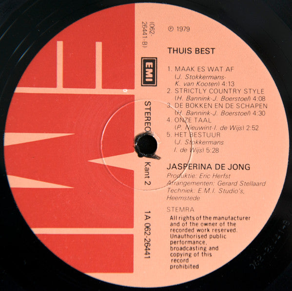 Jasperina de Jong : Thuis Best (LP, Album)