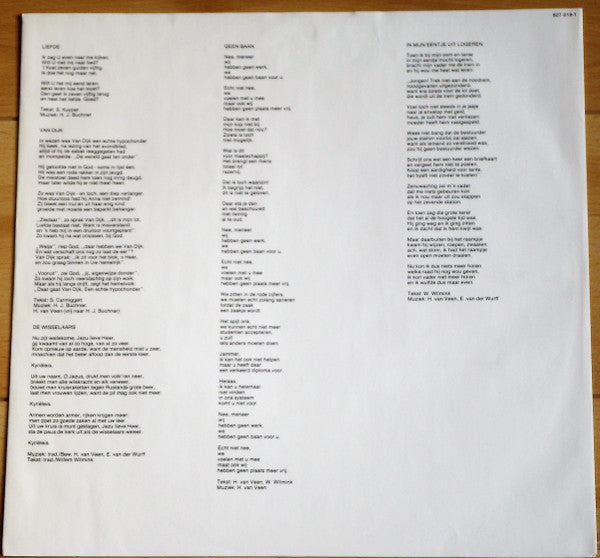 Herman van Veen : De Wisselaars (LP, Album)