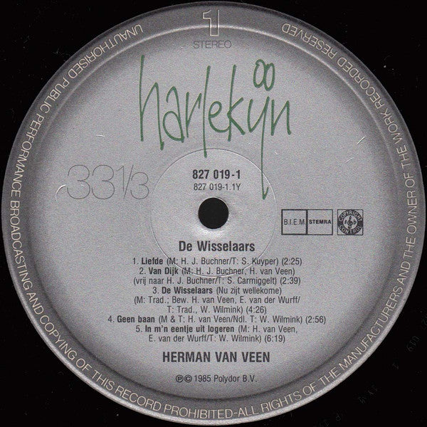 Herman van Veen : De Wisselaars (LP, Album)