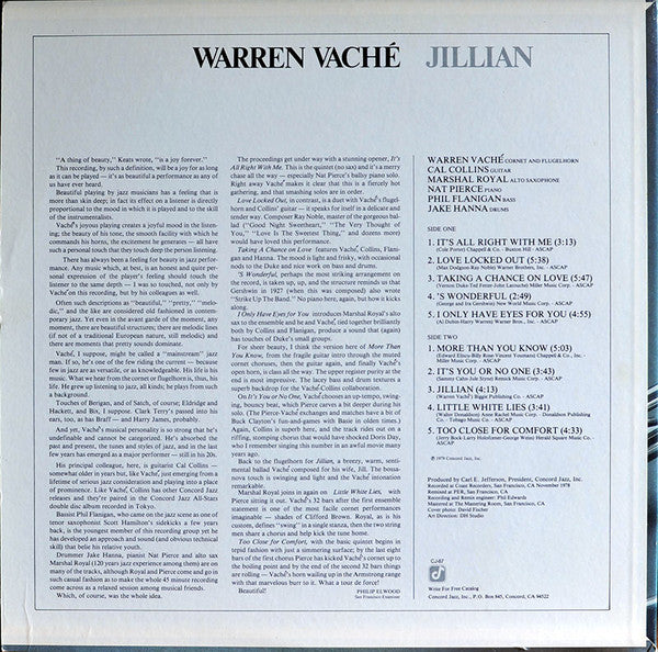 Warren Vaché : Jillian (LP, Album)