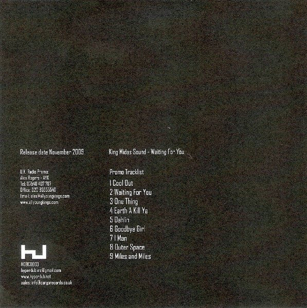 King Midas Sound : Waiting For You... (CDr)