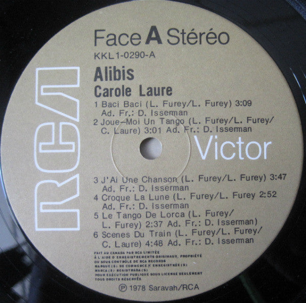 Carole Laure : Alibis (LP, Gat)