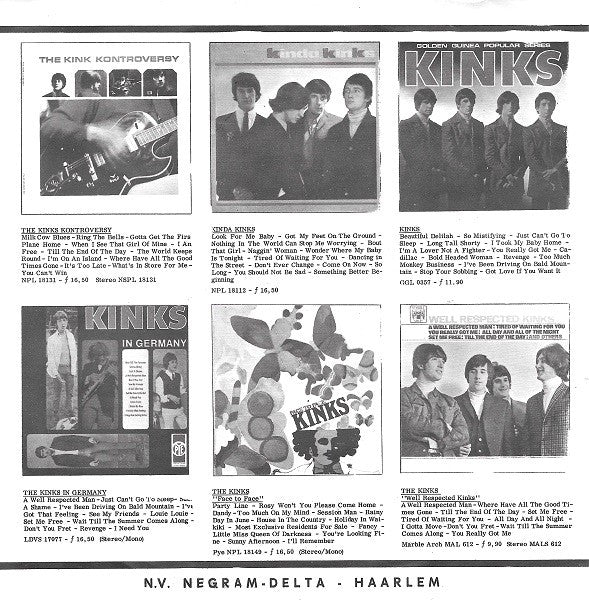 The Kinks : Dead End Street (7", Single, 4-P)