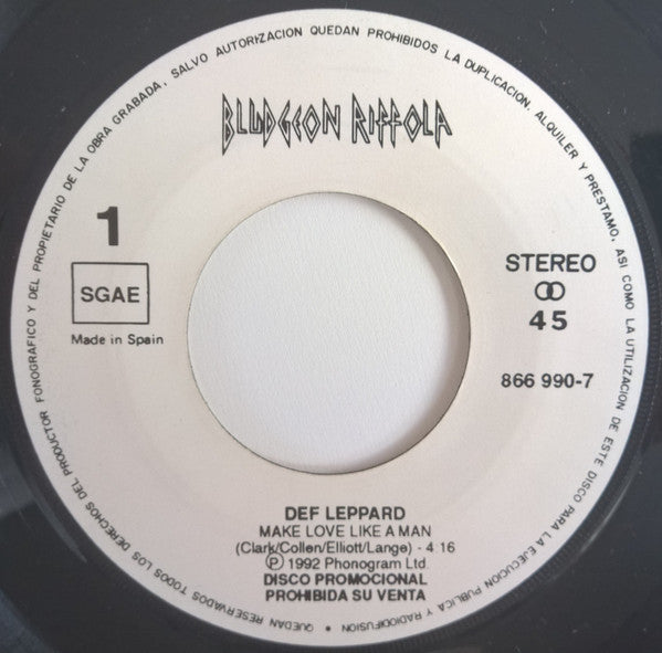 Def Leppard : Make Love Like A Man (7", Promo)