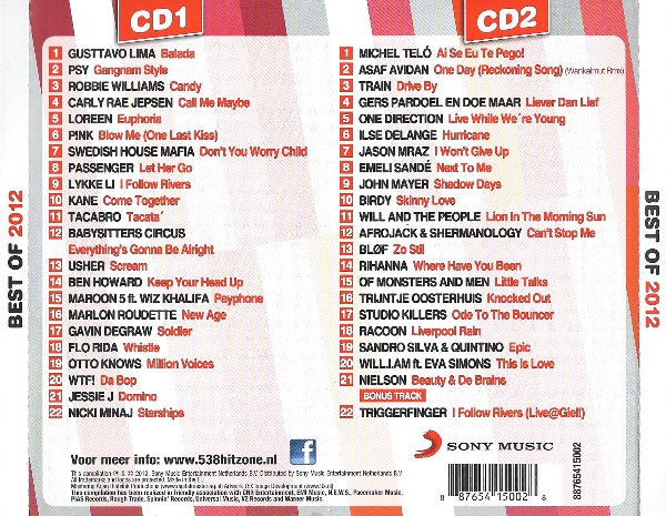 Various : 538 - Hitzone - Best Of 2012 (2xCD, Comp)