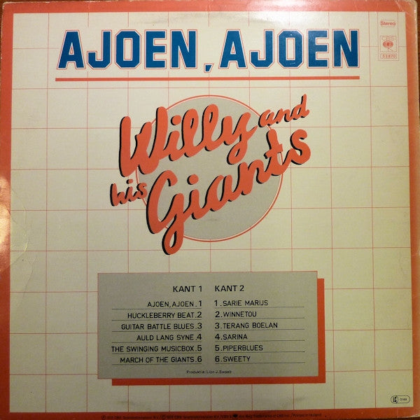 Willy and his Giants : Ajoen, Ajoen (LP, Album, RE)