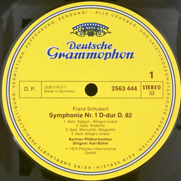 Franz Schubert – Berliner Philharmoniker ∙ Karl Böhm : 8 Symphonien ∙ Musik Zu Rosamunde (5xLP + Box, Comp, RE)