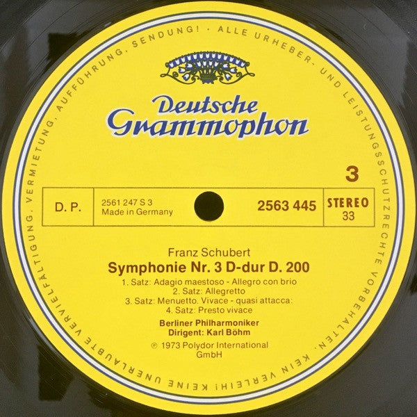 Franz Schubert – Berliner Philharmoniker ∙ Karl Böhm : 8 Symphonien ∙ Musik Zu Rosamunde (5xLP + Box, Comp, RE)
