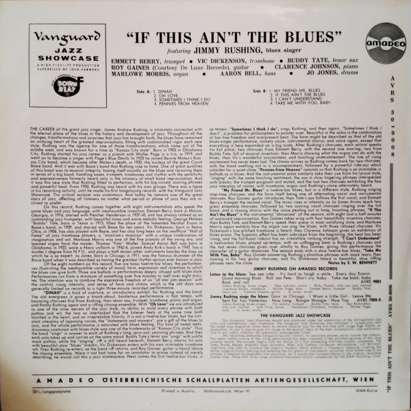 Jimmy Rushing : If This Ain't The Blues (LP, Album)