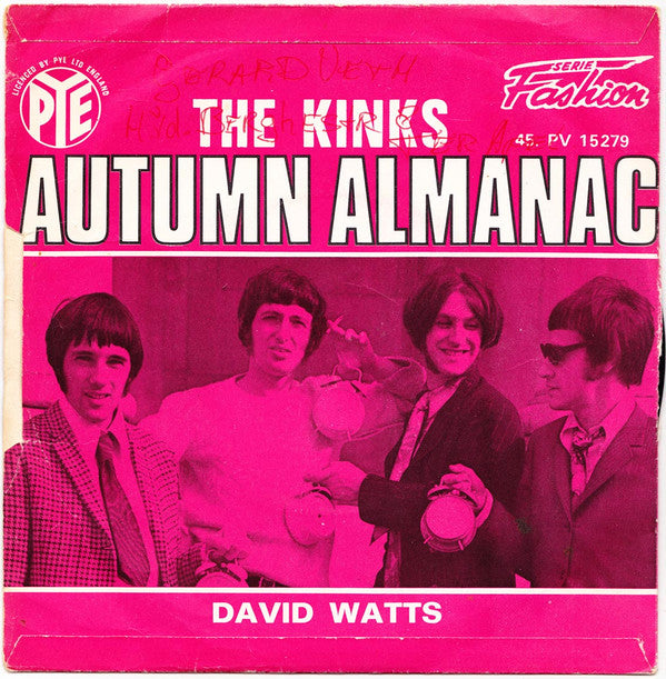 The Kinks : Autumn Almanac (7", Single)