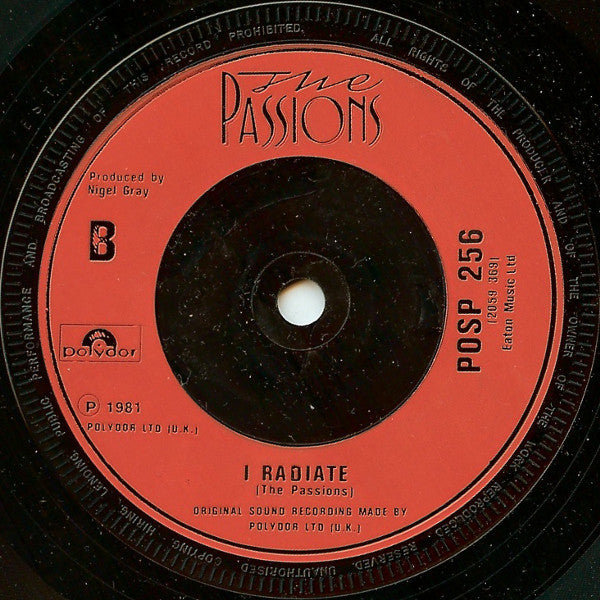 The Passions : Skin Deep (7")