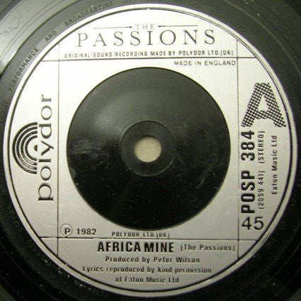 The Passions : Africa Mine (2x7", Single)