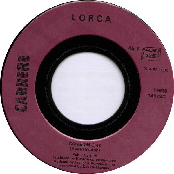 Lorca : Ritmo De La Noche (7", Single)