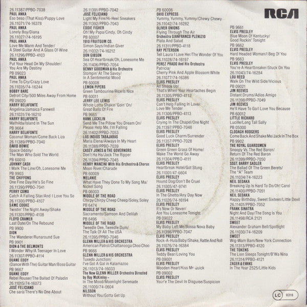 Middle Of The Road : Sacramento / Samson And Delilah (7", Single, RE)