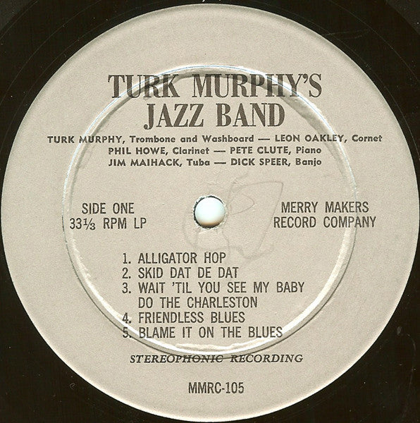 Turk Murphy's Jazz Band : Turk Murphy's San Francisco Jazz Band (LP, Album)