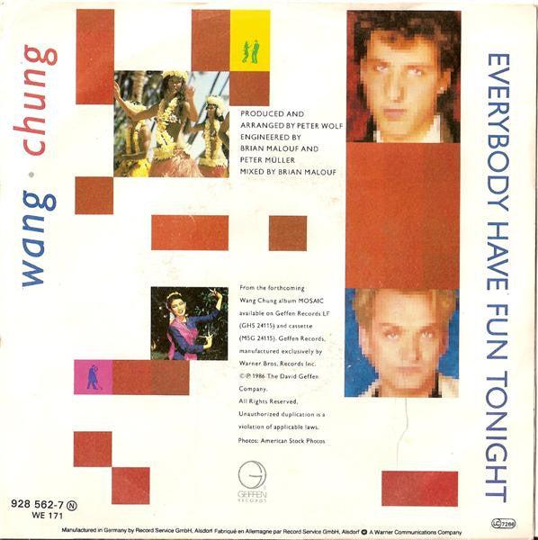 Wang Chung : Everybody Have Fun Tonight (7", Single)