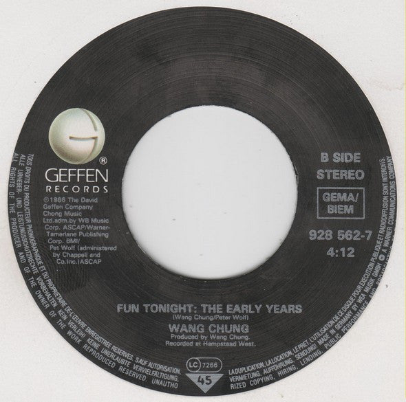 Wang Chung : Everybody Have Fun Tonight (7", Single)