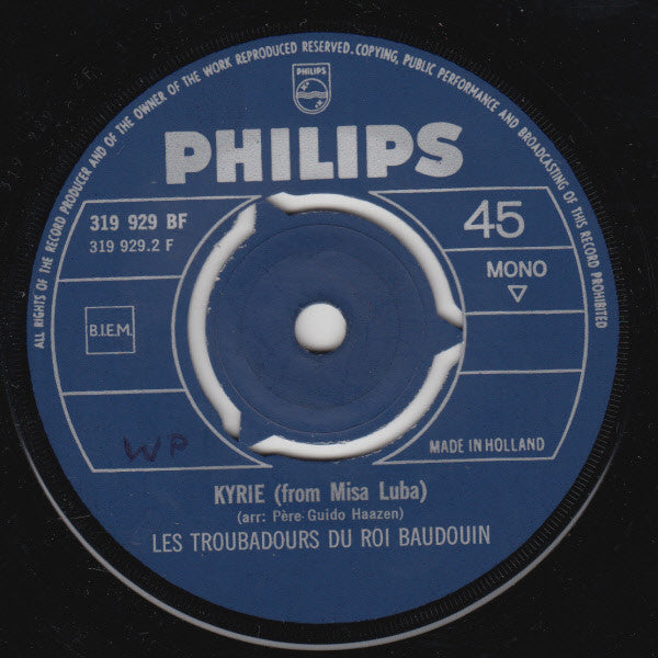 Les Troubadours Du Roi Baudouin : Sanctus (De La Bande Originale Du Film "If...") (7")