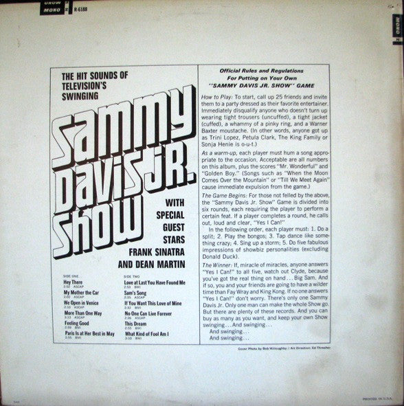 Sammy Davis Jr. : The Sammy Davis Jr. Show With Surprise Guest Stars (LP, Album, Mono)
