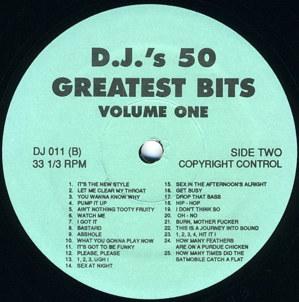 Various : D.J.'s 50 Greatest Bits Volume One (12")