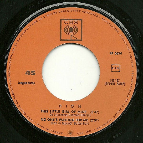 Dion (3) : Drip Drop (7", EP)