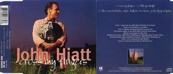 John Hiatt : Cross My Fingers (CD, Single)