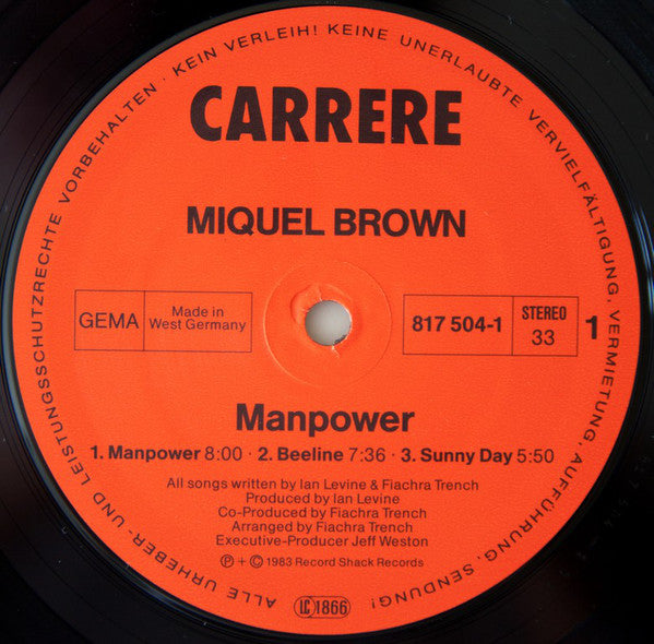 Miquel Brown : Manpower (LP, Album)