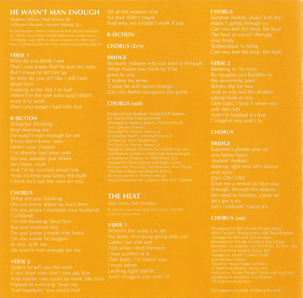 Toni Braxton : The Heat (CD, Album)