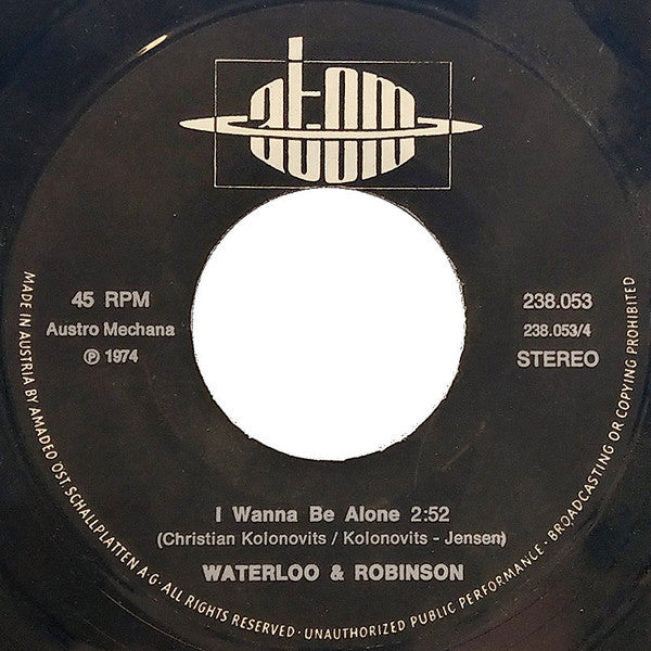 Waterloo & Robinson : Hollywood (7", Single)