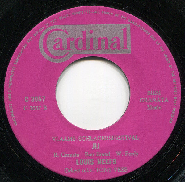 Louis Neefs : Wat Een Leven (7", Single, 1°e)
