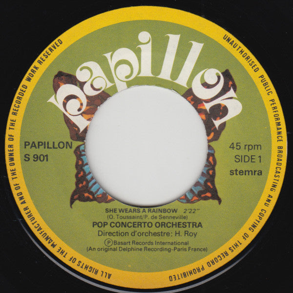 Pop Concerto Orchestra : She Wears A Rainbow (7", Single)