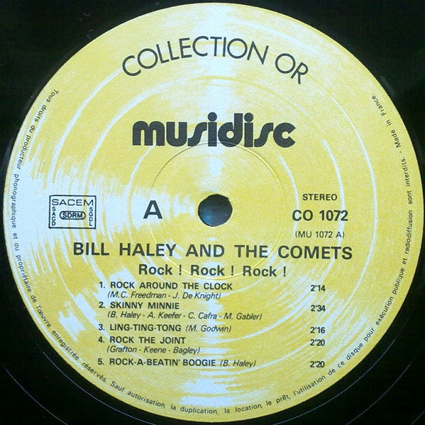 Bill Haley And His Comets : Rock! Rock! Rock! (LP, Comp, RE)