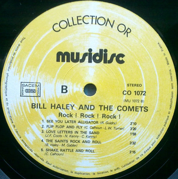 Bill Haley And His Comets : Rock! Rock! Rock! (LP, Comp, RE)