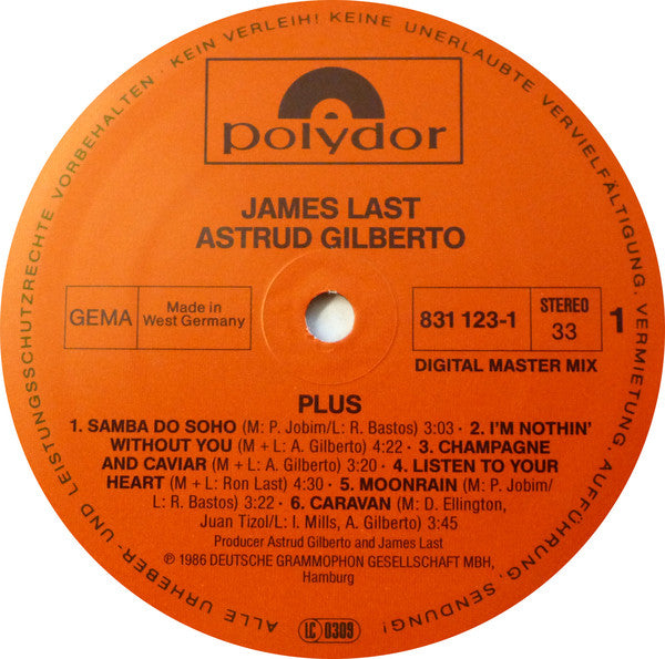 James Last, Astrud Gilberto : Plus (LP, Album)