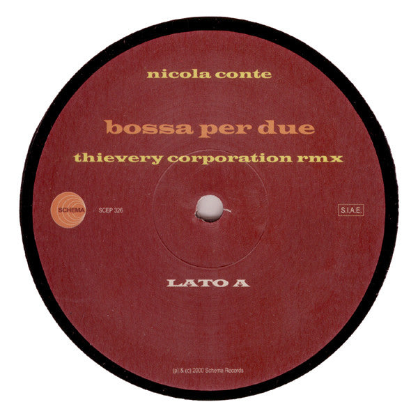 Nicola Conte : Bossa Per Due / The In Samba (12")