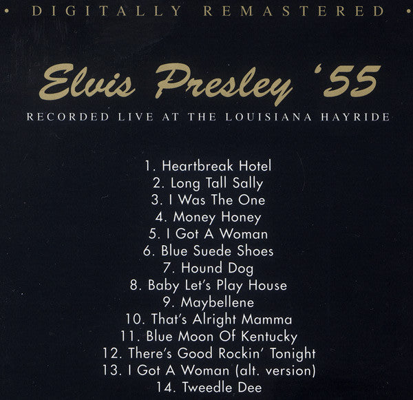 Elvis Presley : Elvis Presley '55 (Recorded Live At The Louisiana Hayride) (CD, Comp, RM)