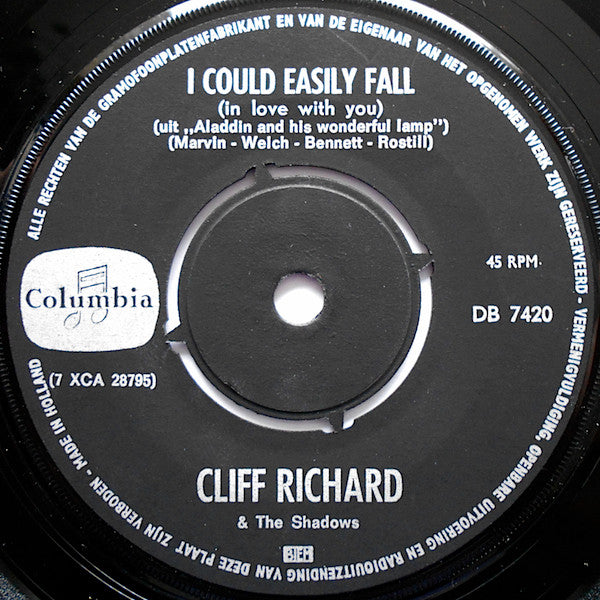Cliff Richard : I Could Easily Fall ( In Love With You) (7", Single, Mono)
