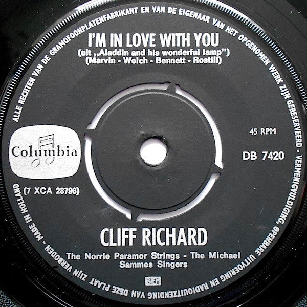 Cliff Richard : I Could Easily Fall ( In Love With You) (7", Single, Mono)