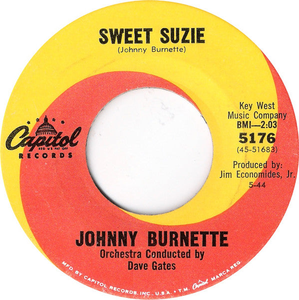 Johnny Burnette : Walkin', Talkin' Doll / Sweet Suzie (7")