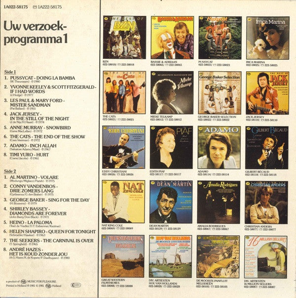 Various : Uw Verzoekprogramma 1 (LP, Comp)