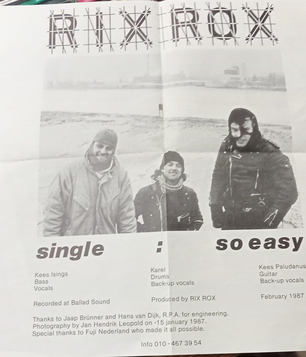 Rix Rox : So Easy (7", Single)