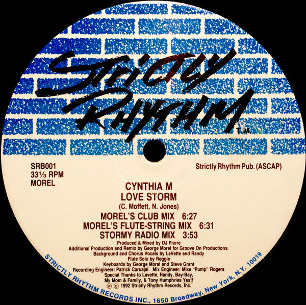 Cynthia M : Love Storm (12")