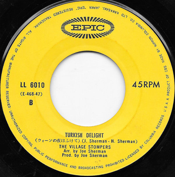 The Village Stompers = The Village Stompers : ワシントン広場の夜はふけて = Washington Square / ウィーンの夜はふけて = Turkish Delight (7", Single)