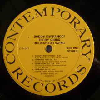 Buddy DeFranco / Terry Gibbs Quintet : Holiday For Swing (LP, Album)