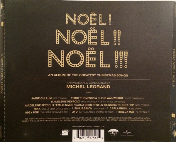 Michel Legrand : Noël ! Noël !! Noël !!! (CD, Album)