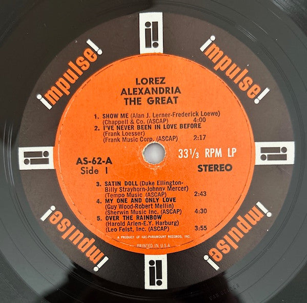 Lorez Alexandria : Alexandria The Great (LP, Album)