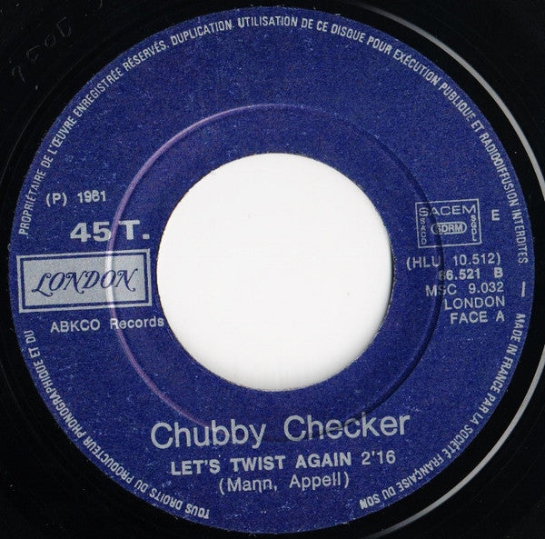 Chubby Checker : Let's Twist Again / The Twist (7", Single, RE)