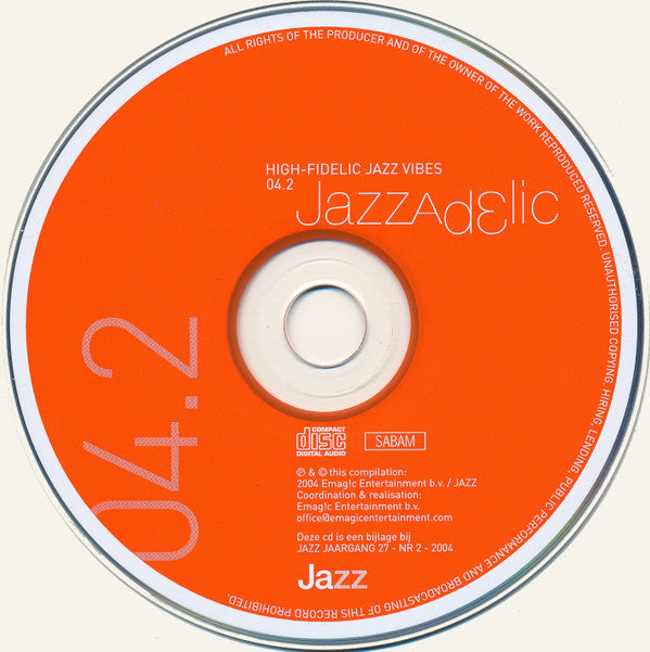 Various : Jazzadelic 04.2 High-Fidelic Jazz Vibes (CD, Comp, Promo)