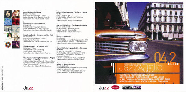 Various : Jazzadelic 04.2 High-Fidelic Jazz Vibes (CD, Comp, Promo)
